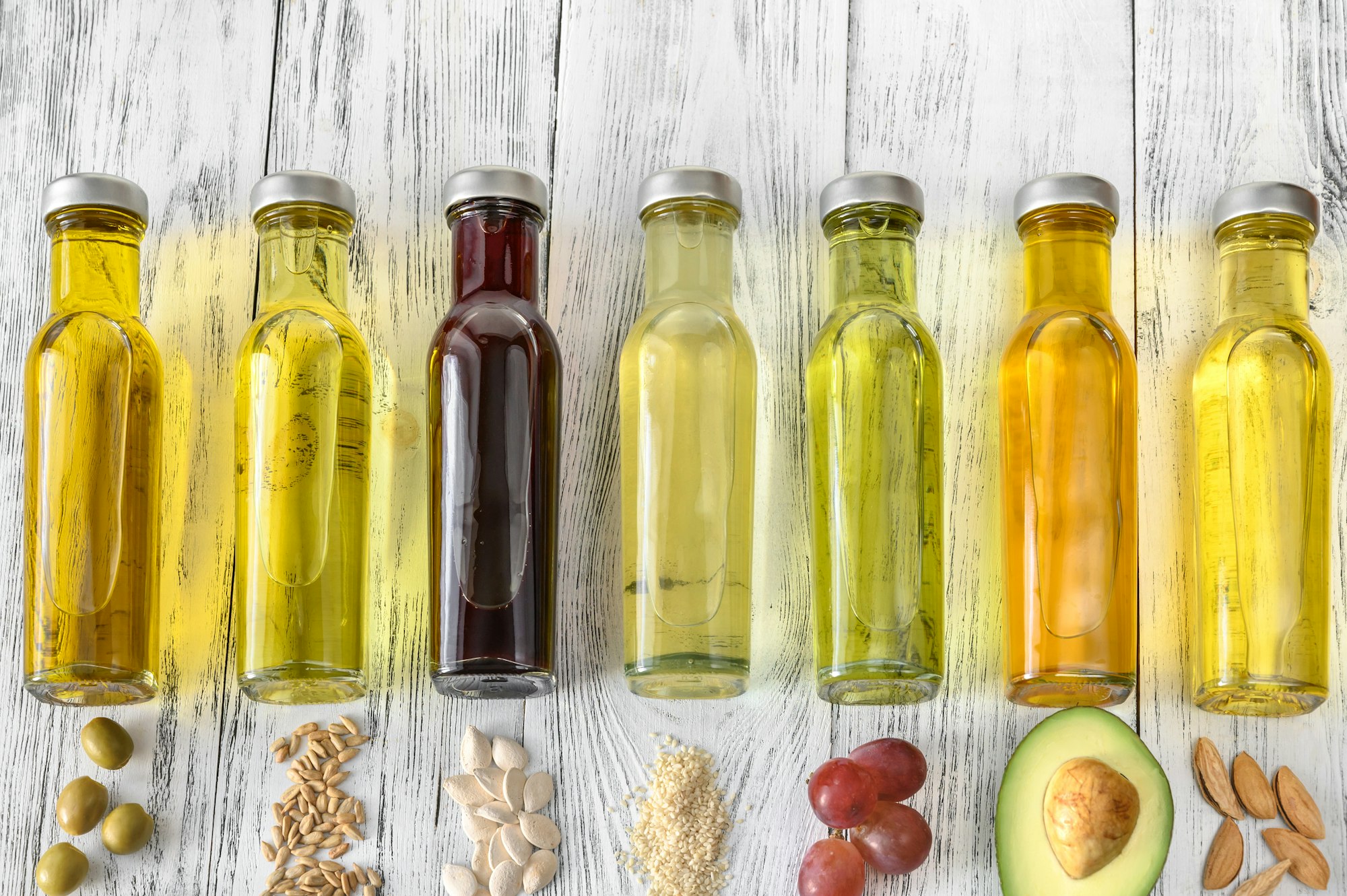 Assortment of vegetable oils